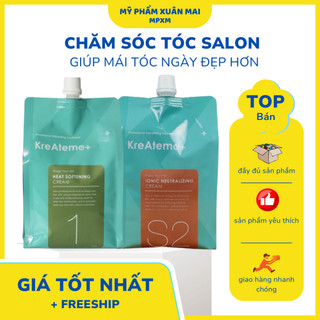 Kem uốn tóc ép tóc Dập 𝐊𝐫𝐞𝐀𝐭𝐞𝐦𝐞 970g , kem hấp tóc cho Salon