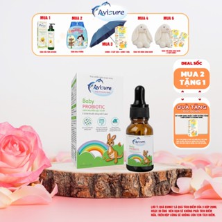 Men vi sinh Avisure probiotic 4 tỷ bào tử lợi khuẩn đa bào giúp bé tiêu hóa tốt, tăng đề kháng 20ml