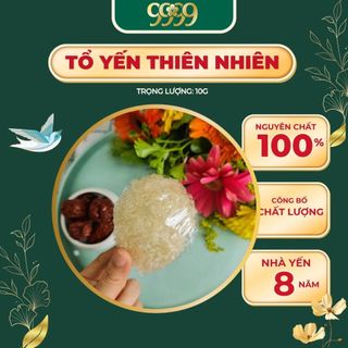 Tổ Yến Thiên Nhiên 9999 Nguyên Chất 100% Không Chất Bảo Quản Ngon Bồi Bổ Sức Khỏe Người Lớn Tuổi Đẹp Da Trọng Lượng 10g