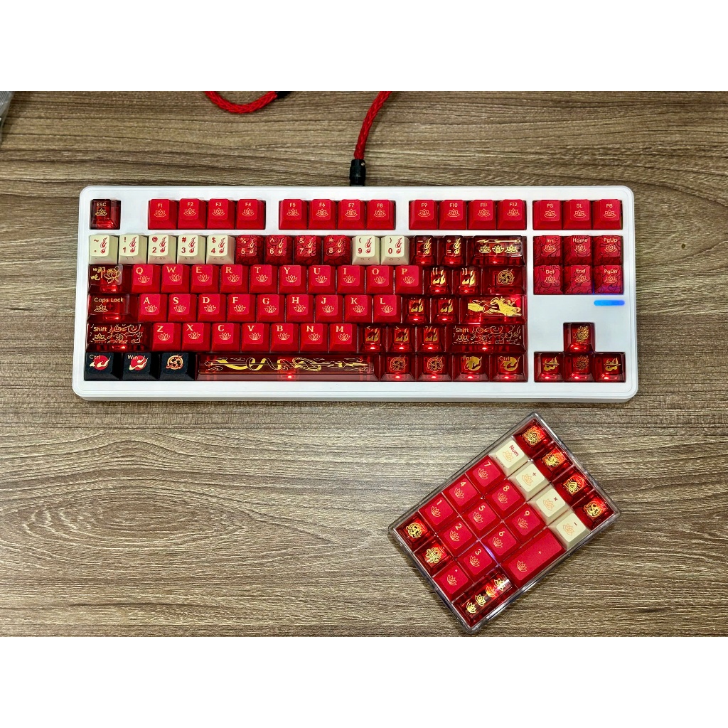 Keycap Natra Pdt Pbt Dyesub kết hợp Pc xuyên led 182 nút chất liệu cao cấp của PIIFOX