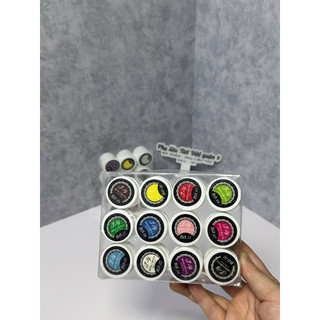 Sét gel vẽ PAINTING Set Gel 12 Màu Vẽ Nail Tạo Loang Không Vón
