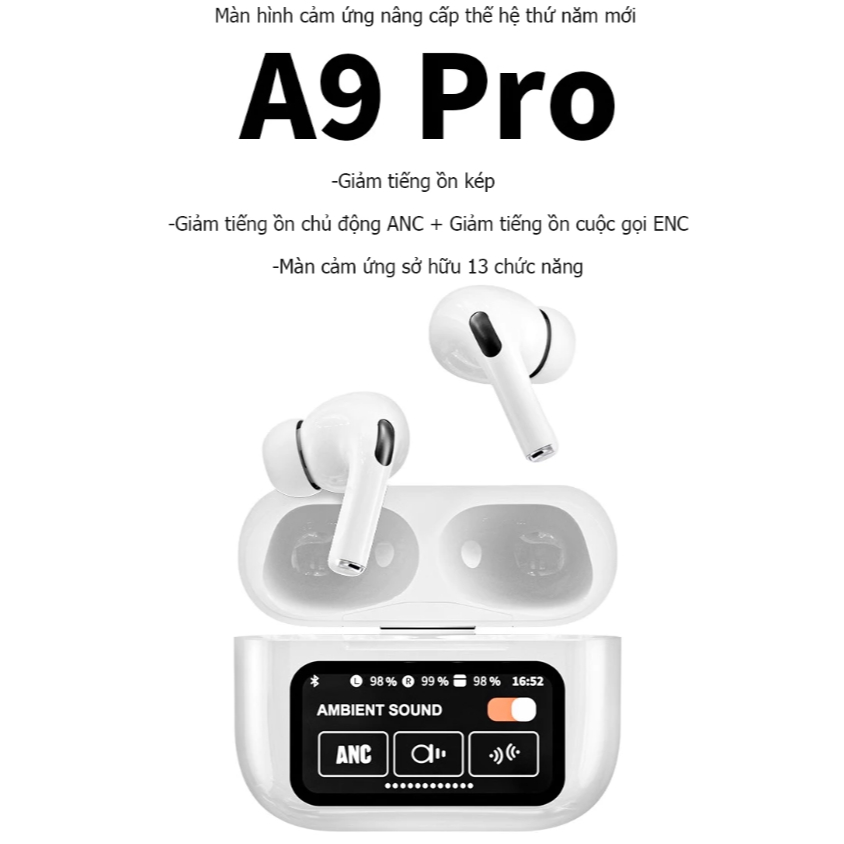 Tai Nghe Bluethooth ANC A9 / AP4 - Full Tính Năng - Bảo Hành 12 Tháng