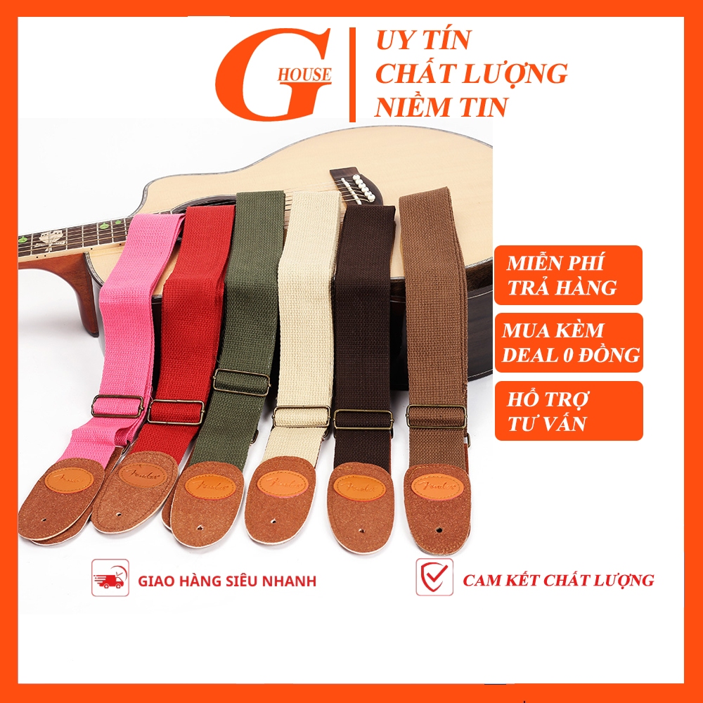 Dây đeo guitar Fender giá rẻ I Dây Đeo Đàn Guitar Acoustic ,Bass ,Electric, Ukulele