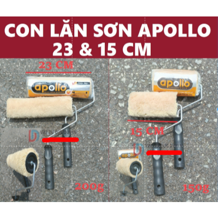 Con lăn sơn Apollo Lông Xù 23cm & 15cm