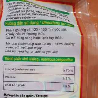 Bột gạo lứt hạt sen Bích Chi
