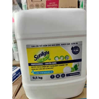 Nước rửa chén sunlight can 9,5kg - hàng chính hãng giá siêu rẻ