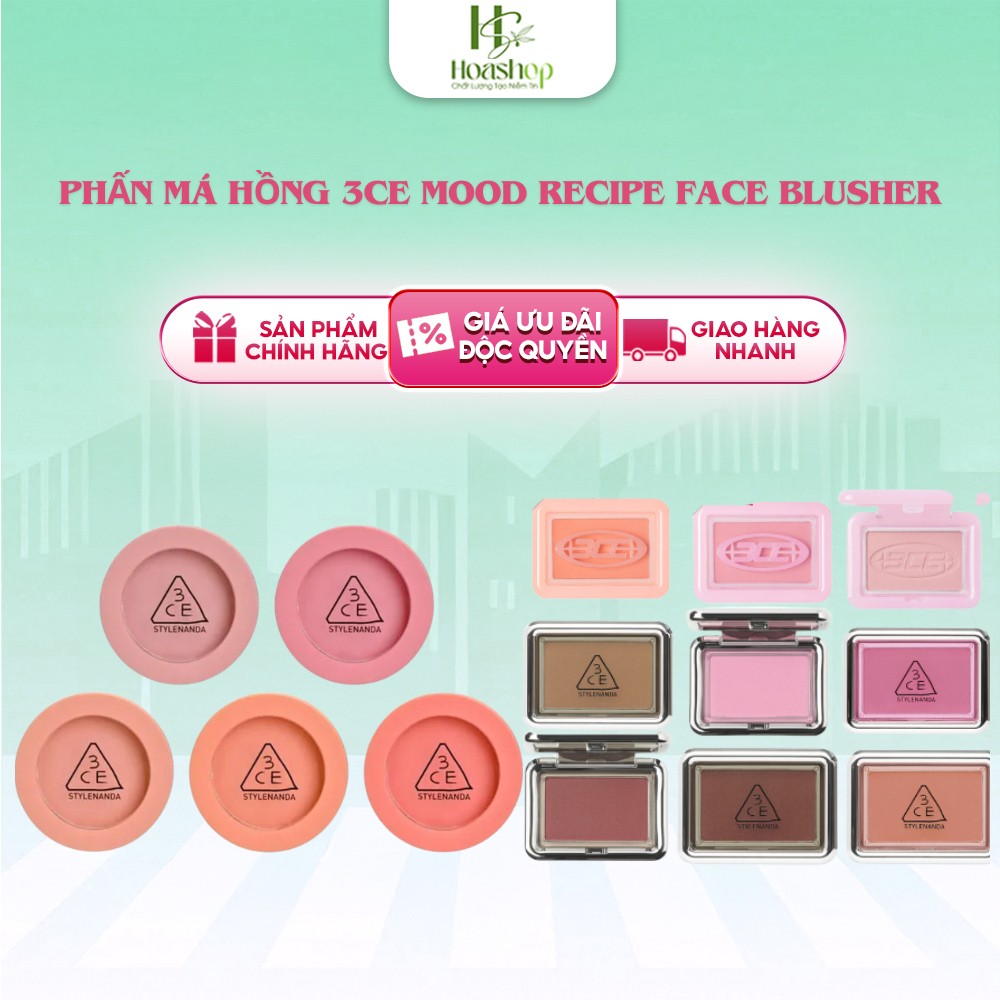 Phấn Má Hồng 3CE Mood Recipe Face Blusher