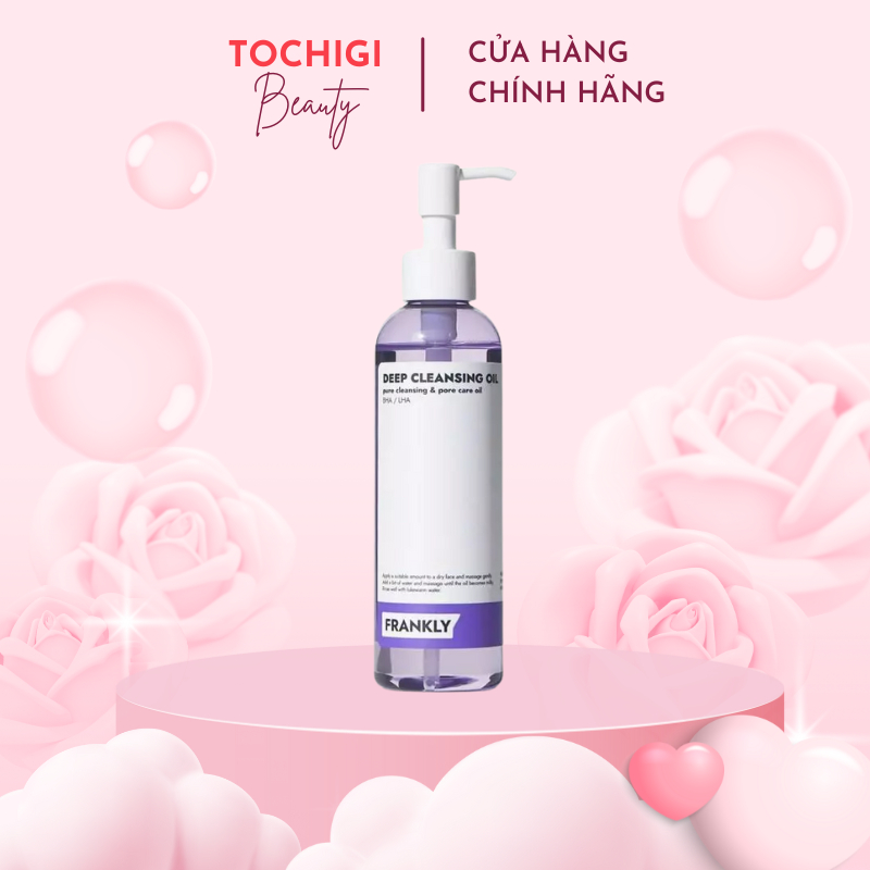 Dầu tẩy trang BHA/LHA làm sạch sợi bã nhờn và mụn đầu đen Frankly Deep Cleansing Oil 200ml