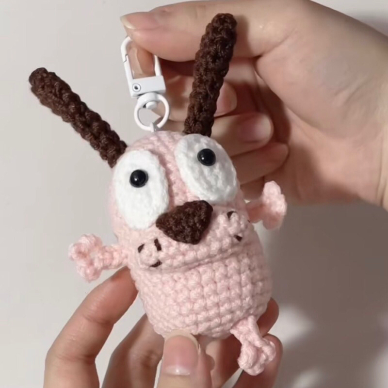 chó courage bằng len dễ thương