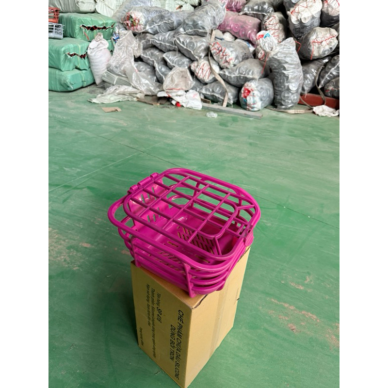 Giỏ xe đạp điện thấp có nắp lắp xe điện Xbull VC K1 đủ màu Đen Hồng Ghi Cafe