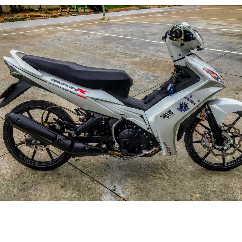 TEM RỜI Crypton X hy lạp cho Exciter 135 trắng