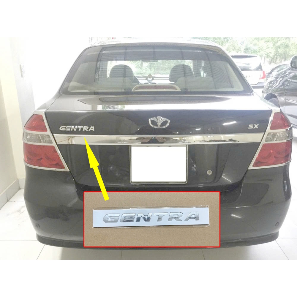 Chữ Nổi Gentra Dán Sau Xe Daewoo Gentra - Tem Chữ Gentra Dán Cốp
