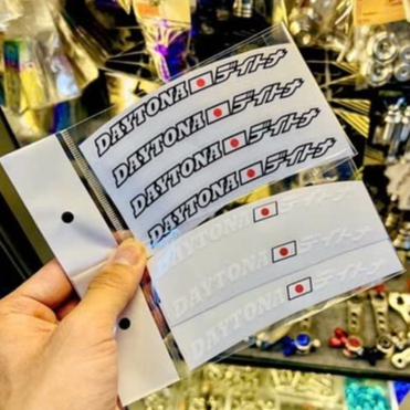 Tem Logo Daytona Dán Bánh Mâm , Stiker Dán Bánh Mâm Kiểu Nhật , Tem PVC 5 Lớp Bền Màu