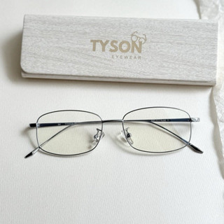  Gọng kính TYSON gọng kính titan chữ nhật kính mắt thời trang nữ lắp cận tặng hộp khăn 8027 