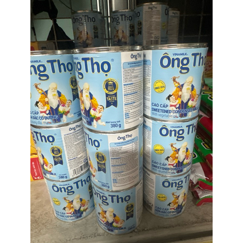 Combo  5 lon  sữa đặc có đường Ông  Thọ ( 1lon = 380g)  .