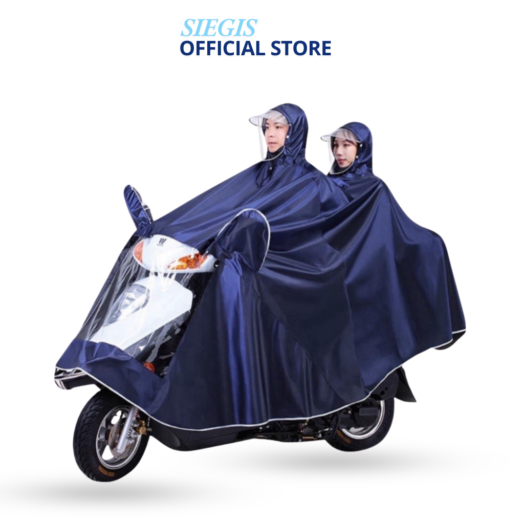 Áo Mưa Phản Quang Xẻ Tay Đi Xe Máy - Áo Mưa Cánh Dơi Có Kính Che Mưa Làm Từ Vải Sợi Dù Cao Cấp Mẫu Mới - DidoogltHCM