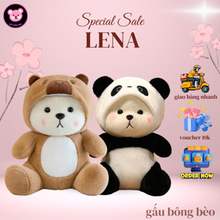 Gấu Bông Lena Cosplay Đa Dạng: Gấu Trúc, Capybara và Pikachu - Thú nhồi bông, đồ chơi, quà tặng sn.