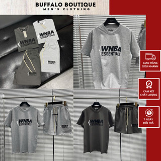 Bộ Quần Áo Nam Ét Sen Sồ In Chữ WNBA Siêu Nét - Bộ Quần Áo Nam Nữ Ét Sen Sồ In Logo Trước Ngực Siêu Đẹp