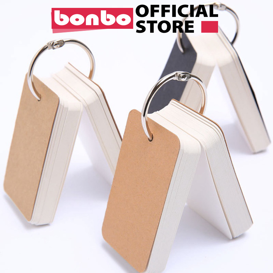 Set 300 Thẻ Học Từ Vựng Flashcard 100 Thẻ Học Tiếng Anh Tiếng Trung Nhật Hàn Loại Dày Đẹp