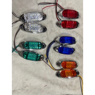 Đèn led sườn ô tô, xe tải 6568 6 mắt led điện 12v và 24v dùng chung (giá 1 chiếc)