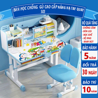 Bàn học chống gù chống cận, tăng chỉnh độ cao ,bàn học sinh trẻ em thông minh E01 bộ bàn chống gù cho bé