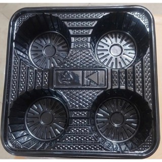  Khay đựng 4 ly nhựa PET trà sữa mang đi TAKE AWAY  50 cái   khay đựng 4 ly khay đựng 4 bánh 