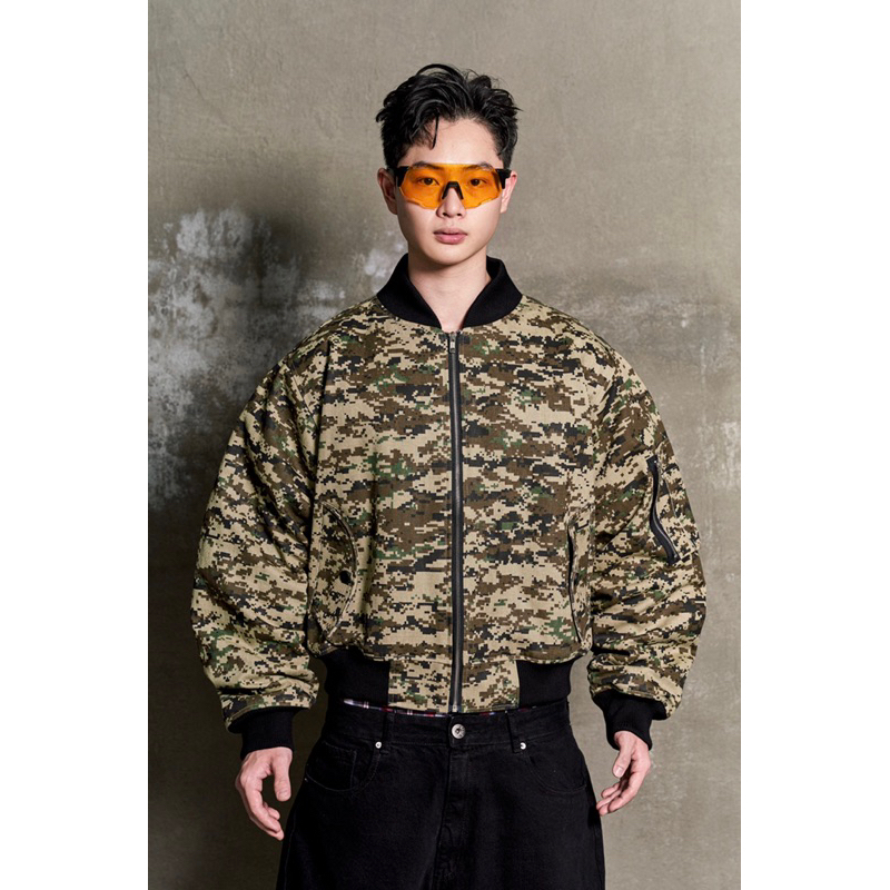 DIGITAL BOMBER CAMO (GREEN) - ÁO KHOÁC BOMBER HOẠ TIẾT CAMO (XANH LÁ)