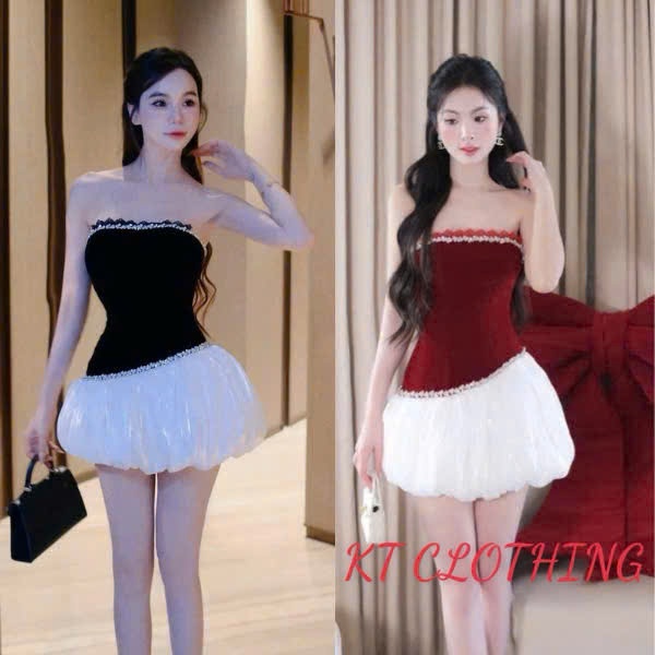 Váy Cúp Ngực Tiểu Thư - KT CLOTHING - Thiết Kế Sang Trọng