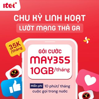 SIM ITEL 4G VINAPHONE [Miễn phí tháng đầu] 90G/th tốc độ 4G, Sim 4G VINAPHONE