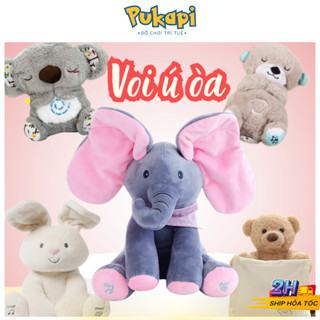  Thú Bông Con Voi Ú Òa Thỏ Ú Òa Dễ Thương Biết Hát Biết Vẫy Tai Voi Ú Òa Gấu Bông Nhịp Thở Rái Cá Otter Koala-PUKAPI 