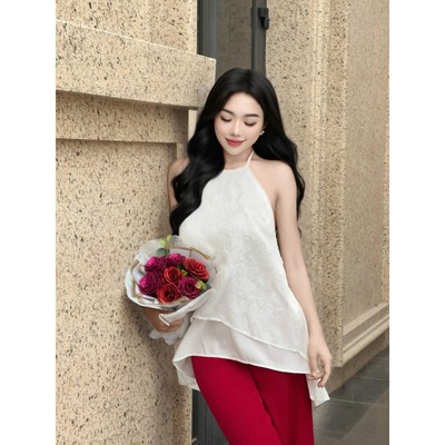 YU CHERRY | Áo yếm hoạ tiết hoa  LAINIE LAYER YEM TOP YA514