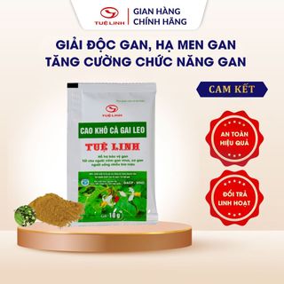  Cao khô Cà gai leo Tuệ Linh  Chính hãng  - Giải độc & hạ men gan tăng cường chức năng gan - Gói 10g 