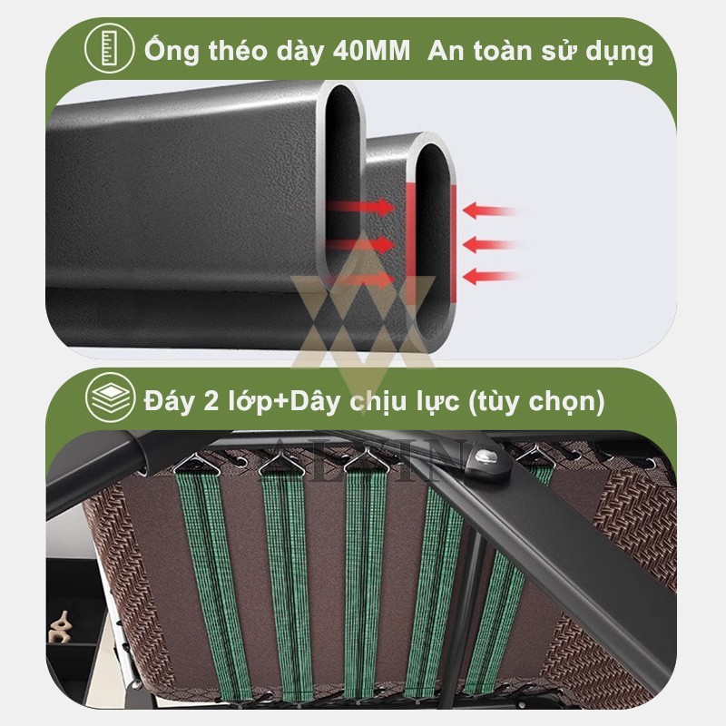 ALVIN Ghế Lười Ghế Gấp Gọn Bằng Mây - Ghế Nghỉ Trưa Đa Năng Cho Văn Phòng Ban Công Nhà Ở Tiện Lợi | BigBuy360 - bigbuy360.vn