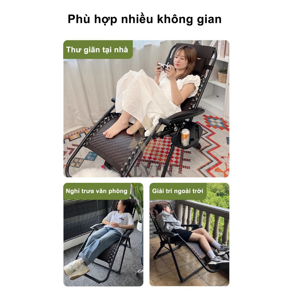 ALVIN Ghế Lười Ghế Gấp Gọn Bằng Mây - Ghế Nghỉ Trưa Đa Năng Cho Văn Phòng Ban Công Nhà Ở Tiện Lợi | BigBuy360 - bigbuy360.vn