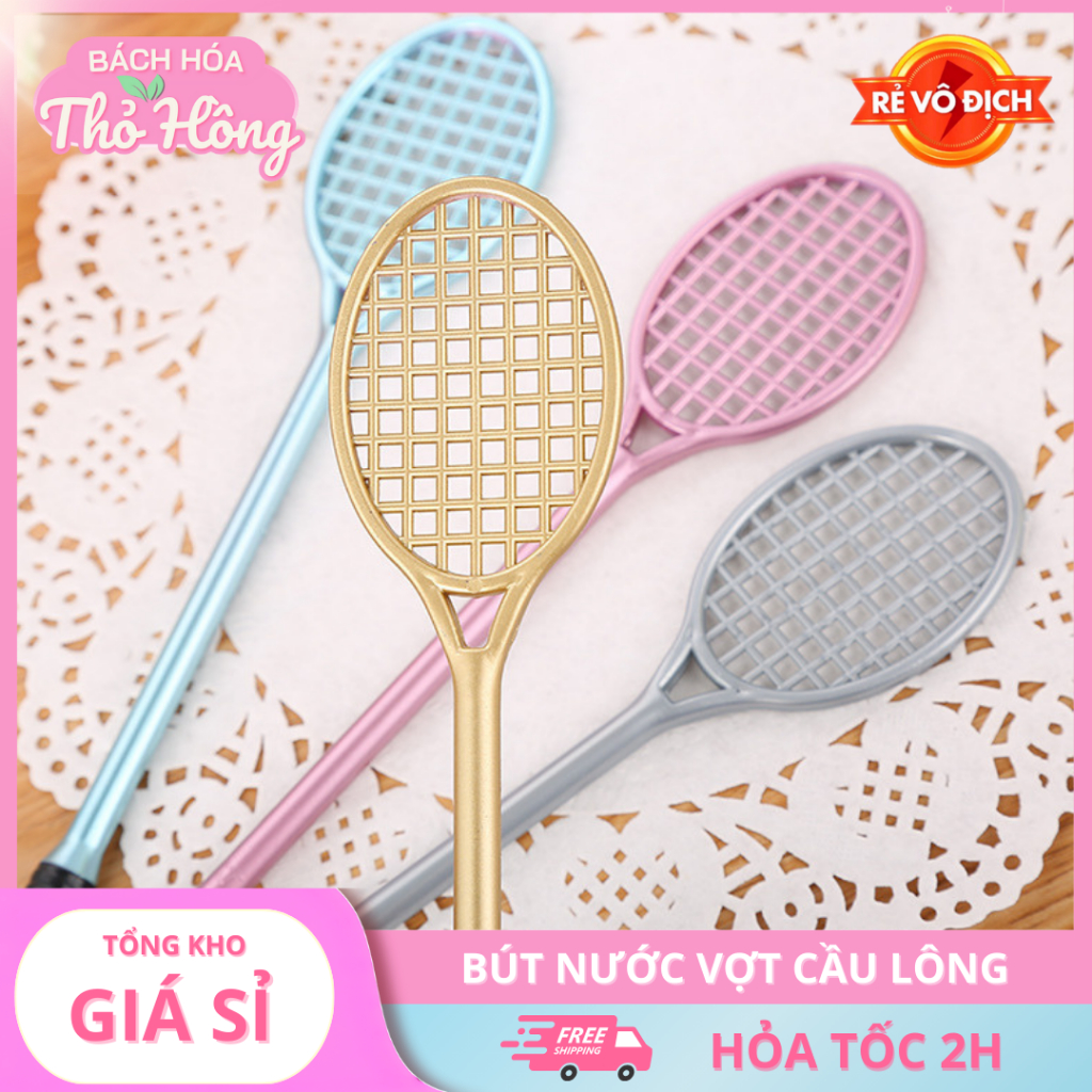 3 Bút Nước Mực Đen Vợt Cầu Lông