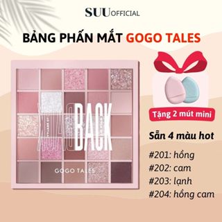 Bảng Phấn Mắt GOGO TALES, Bảng Mắt 25 Ô Make Up Cá Nhân Và Chuyên Nghiệp Tông Hồng Cam Lâu Trôi Bền Màu