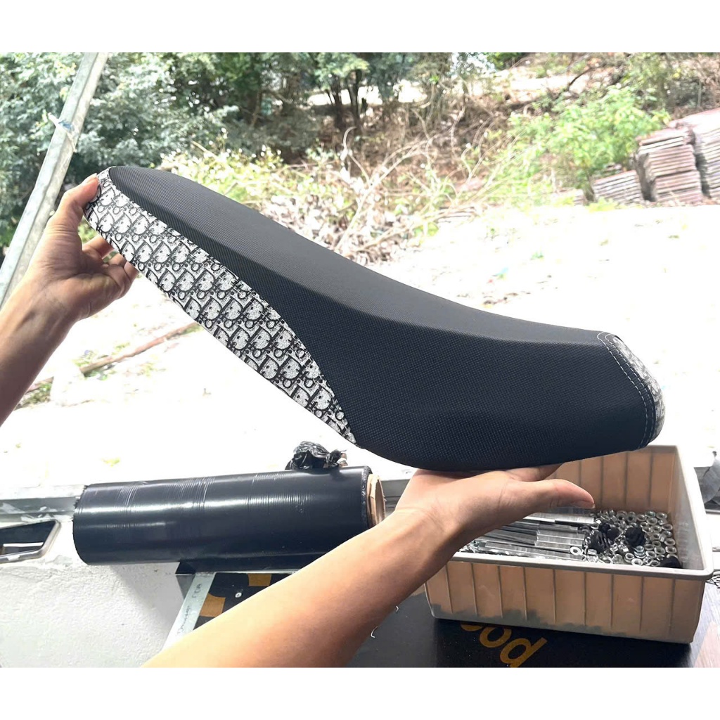 Yên Xe Điện Pega Cap A Gọt Da Phối Kiểu Mẫu Mới, yên xe HK Bike, Fuji, Nijia, Pega Cap A, hàng loại 