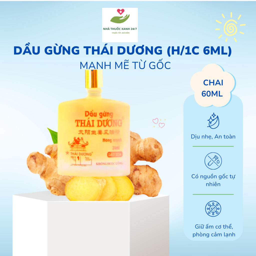 Dầu Gừng Thái Dương (H/1C 6ml)