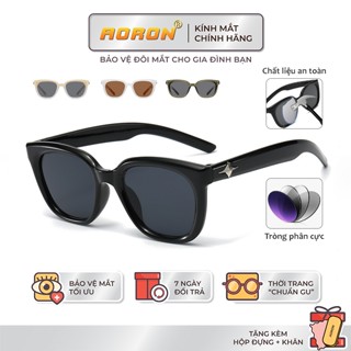 Kính Mát Phân Cực AORON Cản Chói Chống UV, Chất Liệu Cao Cấp Họa Tiết Y2K Xu Hướng Phù Hợp Nhiều Dáng Mặt