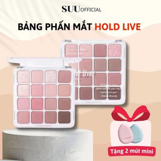 Bảng Phấn Mắt HOLD LIVE Sunset Magic HL716 BOWSTORE, Bảng Mắt 16 Ô Trang Điểm Mắt Nhũ Mịn Lì