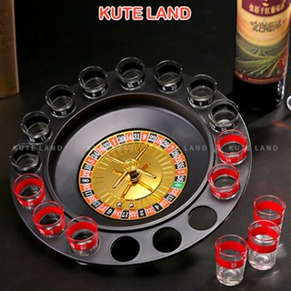Đồ chơi ăn nhậu Drinking Roulette vòng quay uống rượu bia 16 ly Drinking Game GUB-1
