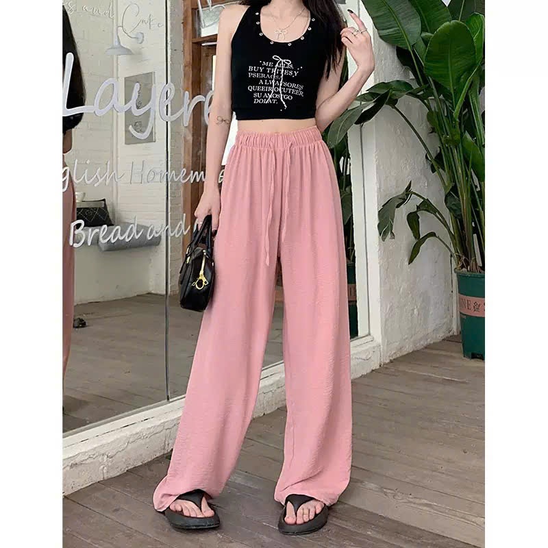 Quần Ống Rộng Đũi Tơ Xốp Bản To Lưng Cao LALA QD001 | BigBuy360 - bigbuy360.vn