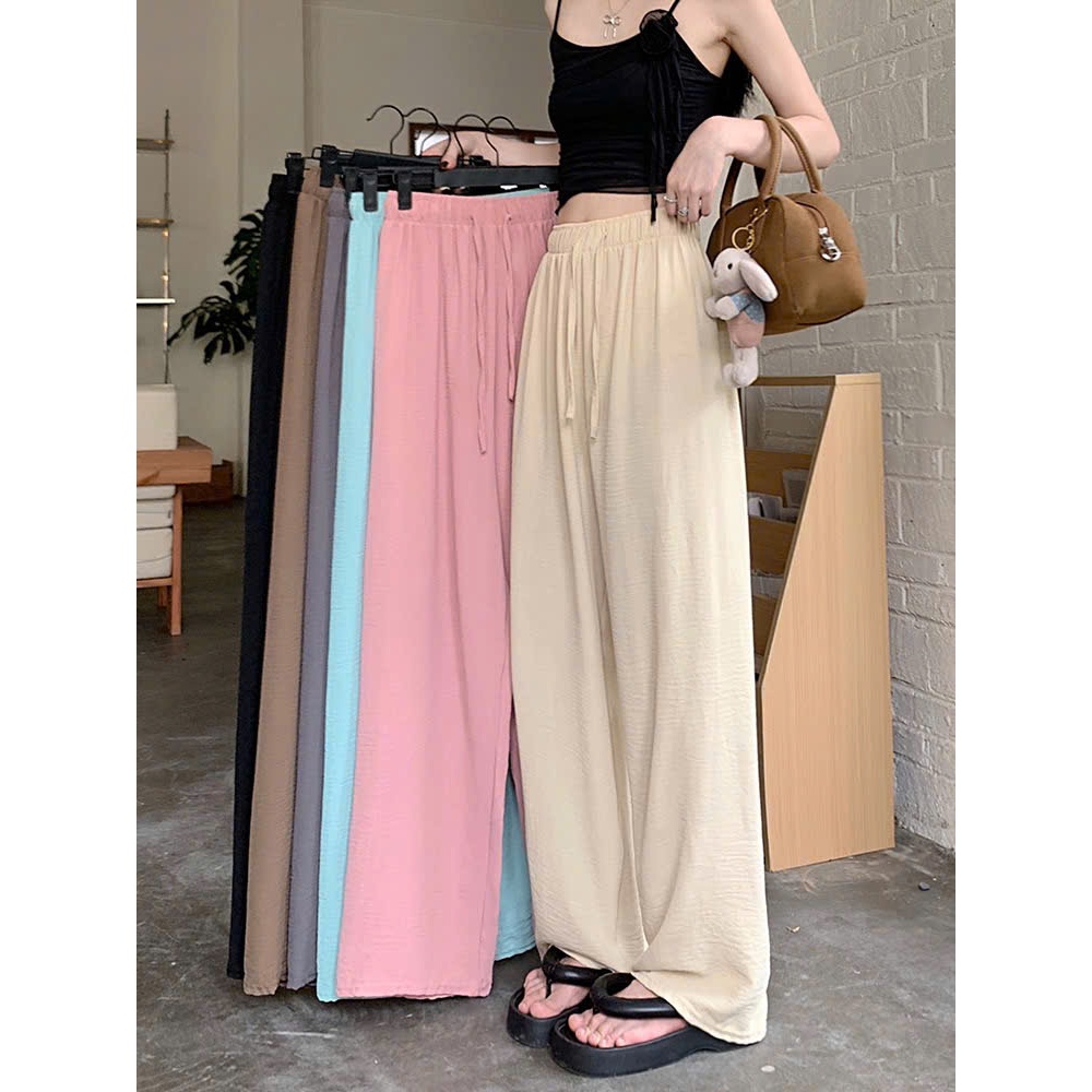Quần Ống Rộng Đũi Tơ Xốp Bản To Lưng Cao LALA QD001 | BigBuy360 - bigbuy360.vn