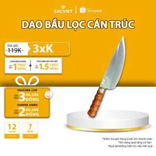 Dao Bầu Lọc Thịt, Cá Và Thái Rau Củ Quá Trúc Chất Liệu Thép Nhật Không Gỉ Dao Sắc Việt