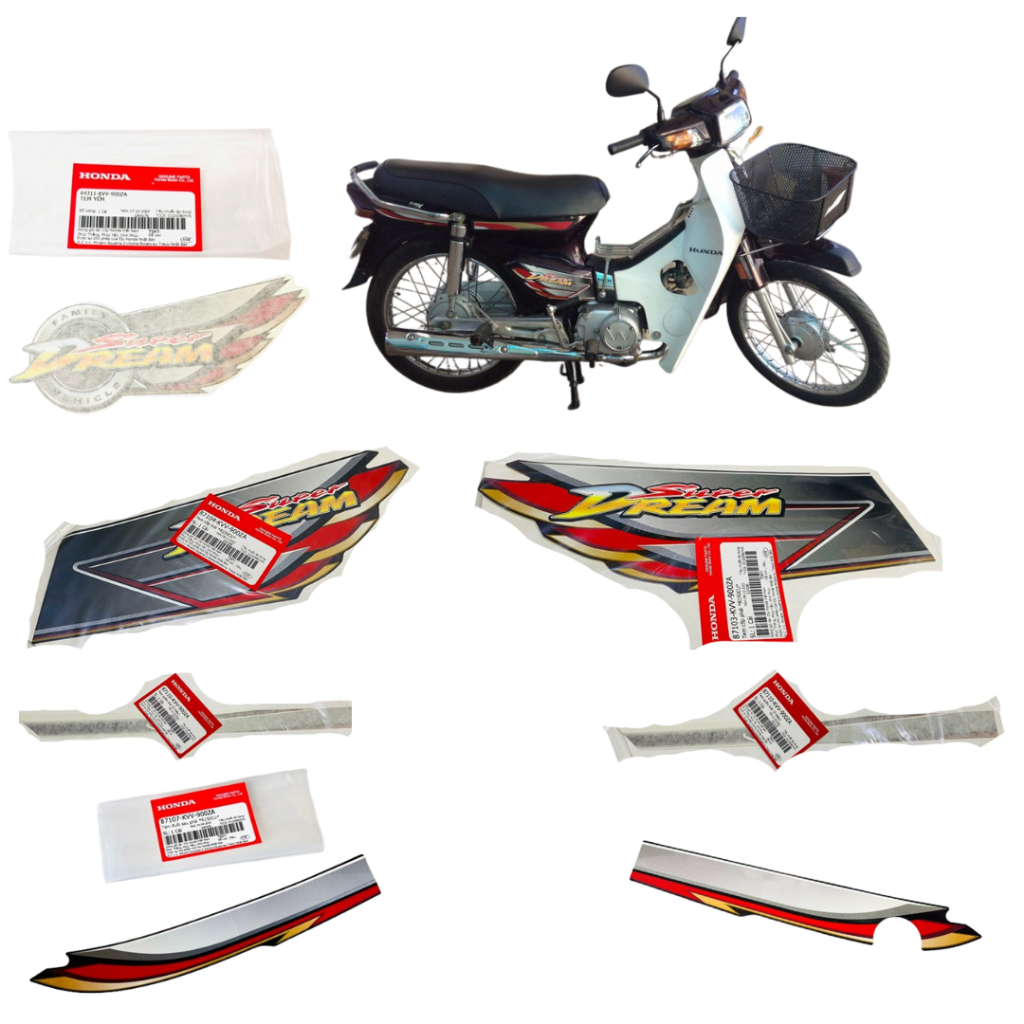 [ Bán lẻ ] Tem Dream 100 / Super Dream Đầu lồi 2009 Zin Honda