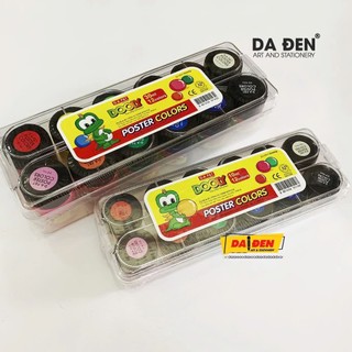 [DA ĐEN] Màu Vẽ Poster DOOLY D.A P&T Hàn Quốc 12 Màu Hộp Nhựa