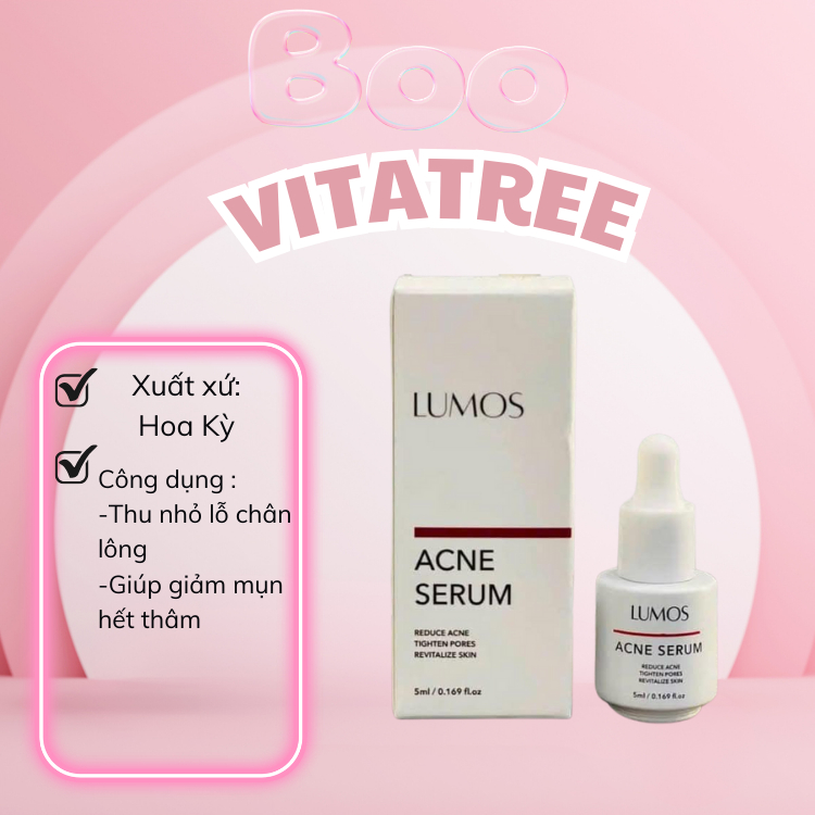 SERUM LUMOS ACNE HỖ TRỢ GIẢM MỤN MẪU MỚI