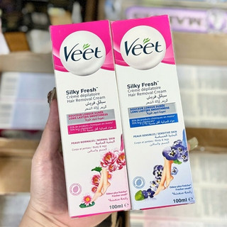 Kem Tẩy Lông VEET Silky Fresh 100ml