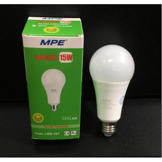 (Chính hãng MPE) Bóng Đèn LED Bulb E27 -Ánh sáng trắng/vàng -15w cao cấp ( tiêu chuẩn châu âu)