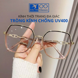  Mắt kính 0 độ gọng vuông chống ánh sáng xanh bảo vệ mắt đệm mũi thoải mái mã 8193 - Tiểu Yến 